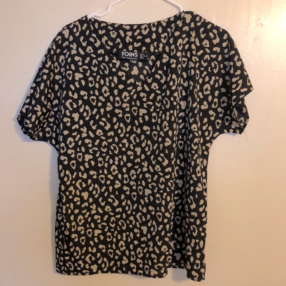 Cheetah Print Blouse